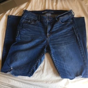 Old navy midrise distressed jeans